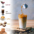 Milk Frother Wand with Stand - Milk Frother Handheld Battery Operated - Electric Whisk Coffee Frother - Drink Mixer Handheld Frother with Stand - ...
