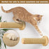 Cat Wall Steps, 11.8 Inch Cat Wall Furniture Drywall, Wall Mounted Cat Stairs for Wall Mounted with Jute Rope Scratching Cat Shelf 2 of Pack (2 Ca...