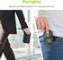 AUVON Canvas Bag Travel Pill Organizer 2 Times a Day, Large AM/PM Weekly Pill Box 7 Day Pill Case with Portable Black Zipper Cloth Bag for Holding...