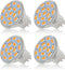Simba Lighting LED MR11 Flood Light Bulbs (4 Pack) 12V 3W 20W Halogen Replacement 2-Pin 240lm for Landscape, Accent, Track Lights, and Christmas T...