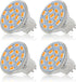 Simba Lighting LED MR11 Flood Light Bulbs (4 Pack) 12V 3W 20W Halogen Replacement 2-Pin 240lm for Landscape, Accent, Track Lights, and Christmas T...