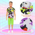 Ecore Fun 11 Items 11.5 Inch Boy Doll Clothes and Shoes - 5 Sets Fashion Casual Wear Clothes Outfit 2 Swimwear 4 Pairs Shoes for 12 inch boy Doll ...