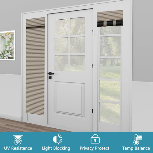 Side Door Window Curtains, Front Door Curtains for Small Window, Privacy Door Shades for Sidelight Curtains, Thermal Insulated Door Side Window Co...