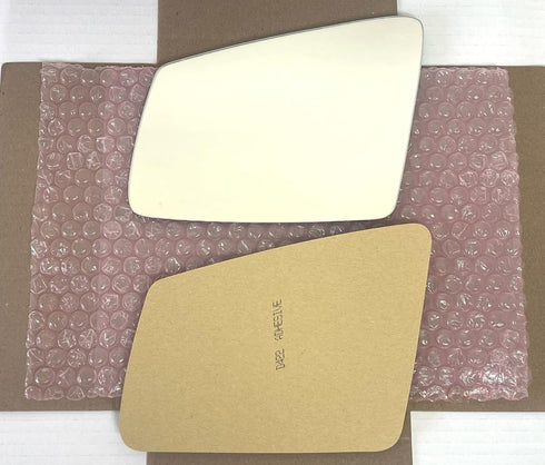 New Replacement Mirror Glass with Full Size Adhesive for Mercedes-Benz B250e C E S CL CLA CLS GLA GLC63 AMG GLK Class Driver Side View Left LH...