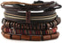 HZMAN Wrap Bracelets Men Women, Hemp Cords Wood Beads Ethnic Tribal Bracelets, Leather Wristbands...