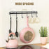 2 Pieces Kitchen Utensil Hooks,Adhesive Kitchen Utensils Hanging Rack,Wall Mount Kitchen Utensil Holder for Tools/Towel/Knife...