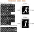 Alphabet Letter Stencils 1 inch, 68 Pcs Reusable Plastic Letter Number Symbol Stencil, Interlocking Template Kit for Painting on Wood, Wall, Fabri...