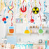 Mad Scientist Party Swirls Streamers Decorations Set 16 Pieces Science Laboratory Chemistry Theme Hanging Swirl Decor for Baby Shower Boys Girls B...