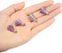 100 pcs Multi-Colors Mini Tiny Handmade Craft Tassels with Golden Jump Ring for Earring Jewelry Accessories and Other DIY Supplies (Rainbow, 2 cm)...