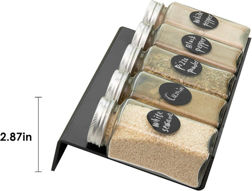 ihomecooker Spice Drawer Organizer Spice Jars Organizer Seasoning Rack Expandable From 8" to 16" 3 Tiers Countertop Tray Insert for Kitchen Drawer...
