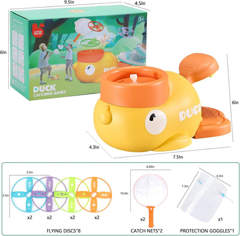COUOMOXA Outdoor Toys Games for Kids: Stomp Launcher Flying Spinner Disc Chasing Activities - Family Backyard Games Outside toys for kids ages 3-5...