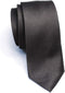 New Skinny Solid Black 2 Inch Necktie Tie"...