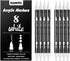 Dual Tip White Paint Pens White Acrylic Markers for Rock Painting,Ceramic,Glass,Wood,White Acrylic Paint Markers 8pcs (White-8 pack)...