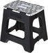 Vigar Compact Step Stool Foldable, 12-1/2-inch Step Stools for Adults up to 330 Pound, Lightweight Stool, Non-Slip Folding Step Stool, Rococco Bla...