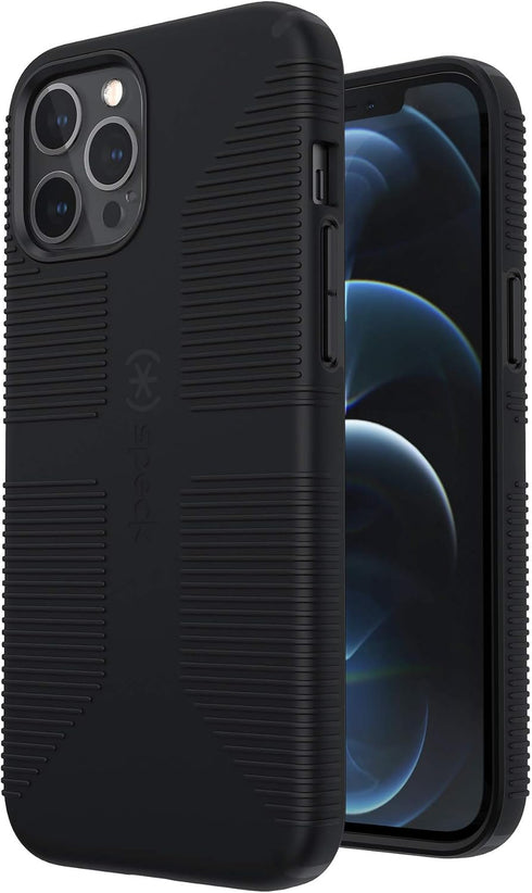 Speck Products CandyShell Pro Grip iPhone 12 Pro Max Case, Black/Black (137609-1050)...