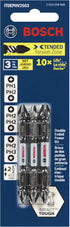 BOSCH ITDEPHV2503 3-Piece 2-1/2 In. Impact Tough Double-Ended Screwdriving Bit Assorted Set...