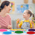 MoloTAR 8 Colors Rainbow Washable Large Ink Pads for Rubber Stamps Kids (Pack of 8)...