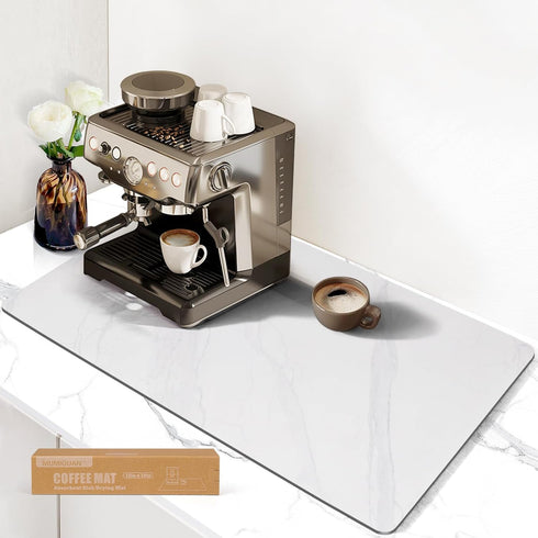 Dish Drying Mat for Kitchen Counter, Coffee Mat/Coffee Machine Mat/Coffee Bar Mat for Countertop, Anti-Slip Absorbent Dish Drying Pad for Kitchen ...