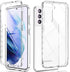 KIOMY Clear Case for Samsung Galaxy S21, 360 Full Body Protection Heavy Duty Shockproof Dual Layers Design, Raised Hard PC Front Cover with Build ...