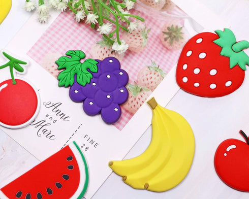 Penta Angel Rubber Fruit Fridge Magnets 10Pcs Large Refrigerator Magnets Whiteboard Stickers for Office Photo Cabinet Bulletin Board Magnet Wall D...