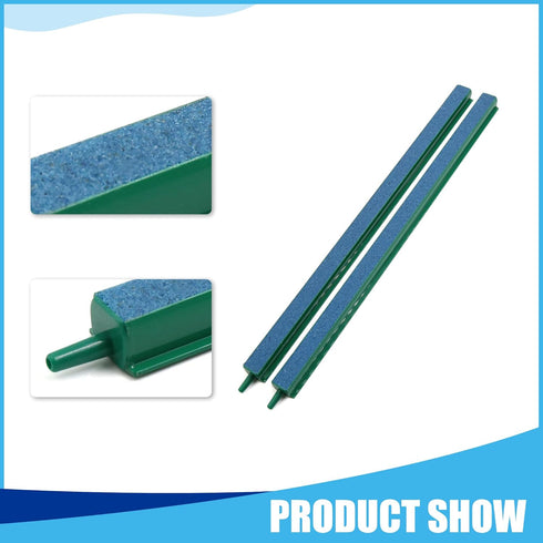 Aquarium Air Stone Bar, Air Stone Bubble Release Oxygen Diffuser Bar for Aquarium Fish Tank, 12.5inch (Green 2pcs)...
