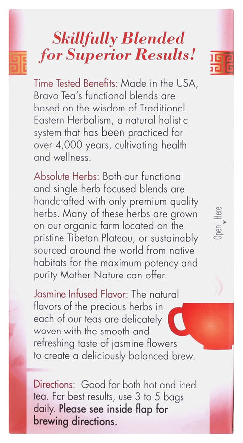Bravo Tea Blood Pressure Caffeine Free 20 Tea Bags...