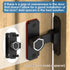 90 Degree Flip Barn Door Lock, Sturdy 304 Stainless Steel Gate Latch, Home Security Sliding Door Lock Best for Barn, Bathroom, Bedroom, Cabinet, G...