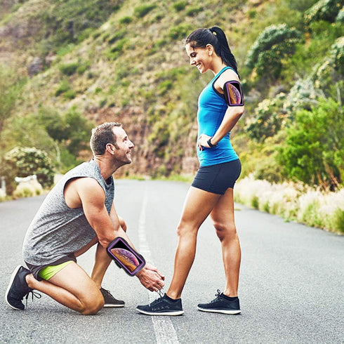 Armband for iPhone 16/16 Pro/15/15 Pro/14/14 Pro/13/13 Pro/12/12 Pro/11/XR,Sweatproof Running Exercise Bag with Card Slot for iPhone 16,15,14,13,1...