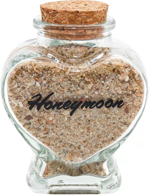Honeymoon Sand Keepsake Jar - Honeymoon Gifts for Newlyweds Couple,Wedding,Engagement Vacation Travel - Wedding Gifts for Couple with Unique Roman...