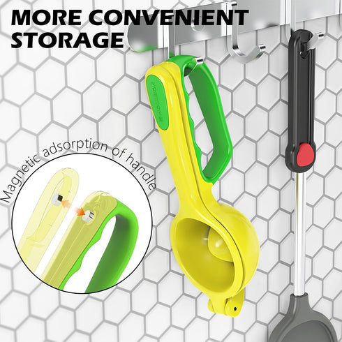 Lemon Squeezer, Aluminium Manual Citrus Juicer Handheld Lime Juicer Press, Kitchen Tools for Citrus Juicer & Dishwasher Safe(Bright Yellow)...