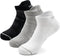 No Show Ankle Running Socks Men & Women Low Cut Athletic Sports Hidden Cushioned Tab Socks for Hiking Cycling Workout Golf Tennis Gym Walking 3 Pa...