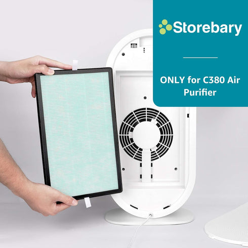 C380 Replacement Filter for Storebary,C380-RF High-Efficiency Activated Carbon and Pre-filter...