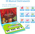 Longfypeng Piano Book Toddler Toys Educational Music Keyboard Piano Toys, Musical Instruments Toys Present for Kids Ages 3 4 5 6 Year Old Boy and ...