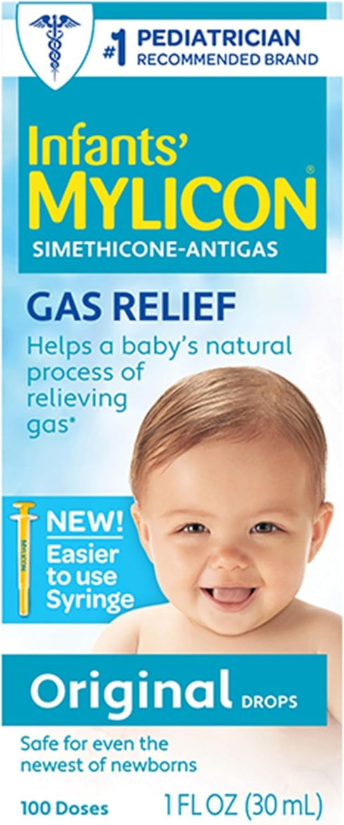 Mylicon Gas Relief Drops for Infants and Babies, Original Formula, 1 Fluid Ounce...