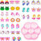 20 Pairs Clip on Earrings for Girls Kids Acrylic Hypoallergenic Earrings Cute Dangle Earring with Multiple Animal Mermaid Butterfly Alpaca Earring...