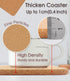Cork Trivet, 4 Pcs High Density Thick Square Cork Trivets for Hot Dishes, 8 Inch Heat Resistant Multifunctional Cork Coaster, Cork Hot Pads for Ta...