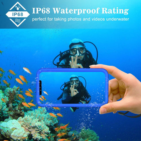 SPORTLINK Waterproof Case for iPhone 11, Full Body Heavy Duty Protection Full Sealed Cover Shockproof Dustproof Built-in Clear Screen Protector Ru...