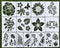 Flower Stencils for Crafts Reusable 16pcs with Snap-ring, 8inch Floral Vine Leaf Butterfly Templates for DIY Card Making,Drawing Creating on Wall,...