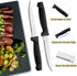 Pleafind 16-Pcs Steak Knives, 8.5 Inch Serrated Knives, Stainless Steel Steak Knives, Meat Knife for Table, Elegant Black Steak Knife Set for Home...