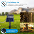 1 Pack 8 Modes Solar Waterfall Lights, Solar Fairy Lights Outdoor Waterproof, 10 Strand 200 LED Watering Can Led String Lights(No Watering Can) fo...
