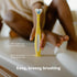 Frida Baby Triple-Angle Toothhugger Training Toddler Toothbrush | Toddler Toothbrush 2 Years and Up, Cleans All Sides at Once | Yellow...