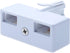BT Telephone Socket Line 2 Way Splitter | Female Jacks to BS6312 431A Male Plug | Cable UK Adapter Landline Port Converter Extender FAX Modem Cord...