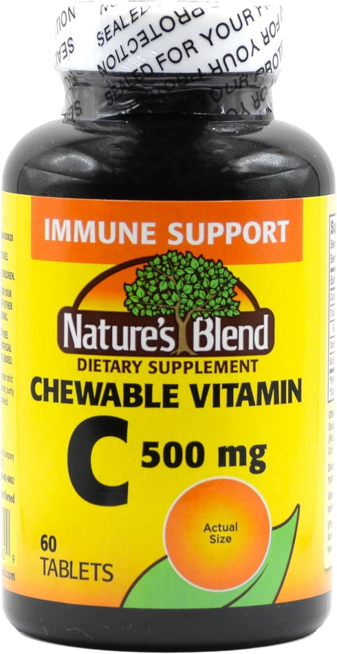 Chewable Vitamin C. Great tasting low sugar essential vitamin, does not promote tooth decay. 500mg, 60 Tablets....
