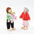 Wooden Doll House People of 8 Miniature Figures and 2 Pets, Dollhouse Dolls Family Set- Dollhouse Accessories for Girls Toddler Kids Pretend Play ...