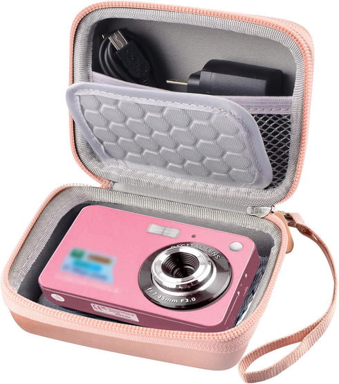 Carrying & Protective Case for Digital Camera, AbergBest 21 Mega Pixels 2.7" LCD Rechargeable HD/Kodak Pixpro/Canon PowerShot ELPH 180/190 / Sony ...