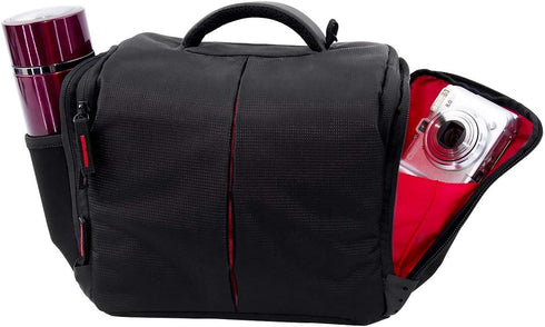 FOSOTO Camera Case Bag Compatible for Nikon D3300 D3400 D5300 D5500 D5600 D7200 D7100 D500 D90 D60 D750 D810 D610,Canon EOS Rebel T5i T6 T7i XT SL...