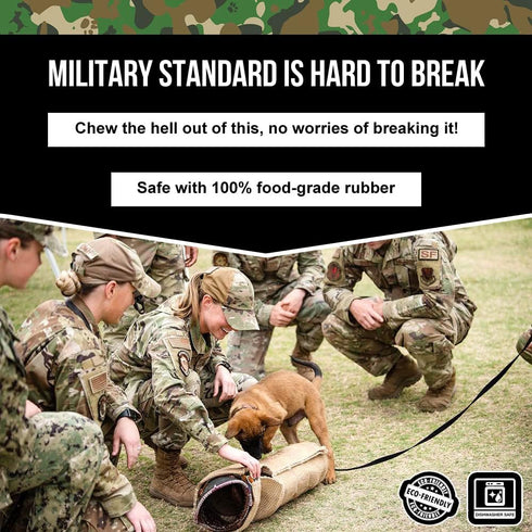 Operation Good Boy Durable Grenade Dog Toy - Patriotic Military Gear Inspired Chew Toy - Durable,Teething, and Interactive Play, Stuffable with Tr...