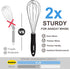 Anaeat Stainless Steel Kitchen Whisk Set of 5, Milk and Egg Beater Blender with Thick Wire for Whisking, Cooking, Baking, Beating and Stirring - 5...