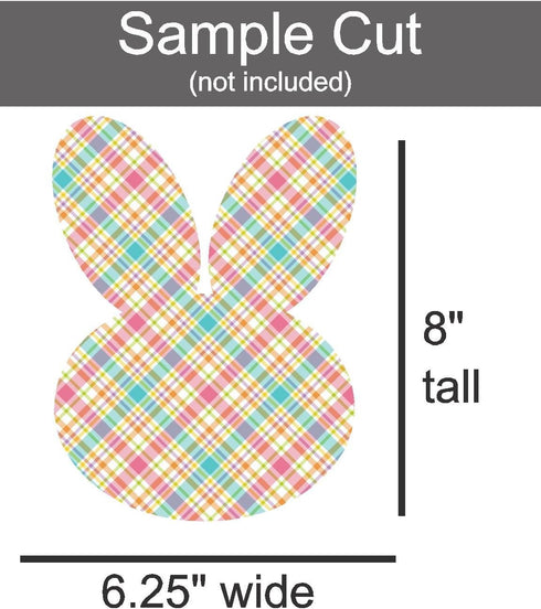 Adhesive Vinyl Sheets Patterned, Easter Pattern Vinyl, Printed Craft Vinyl Sheets, 4-12"x12" Bundle...