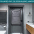 Hanging Laundry Hamper,Door Hanging Hamper with Width Opening, Over the Door Laundry bag with hooks, Laundry Collector and Over Door Storage Bag (...